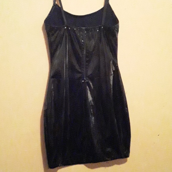 Pleather black mini dress - Picture 4 of 8